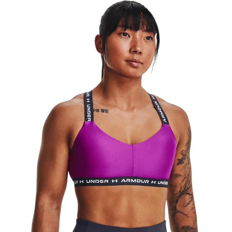 Under Armour Women's Crossback Low Impact Sports Bra - Purple XS