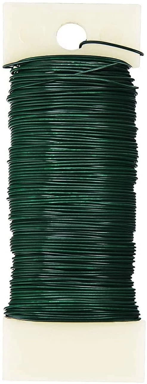 Florist Wire, Green Floral Wire, Christmas Wreath Making Supplies, Xmas Floristry Wires, Wreath Making Kit, Craft Supplies for Wreaths Garland, Reef Flower Arranging Accessories
