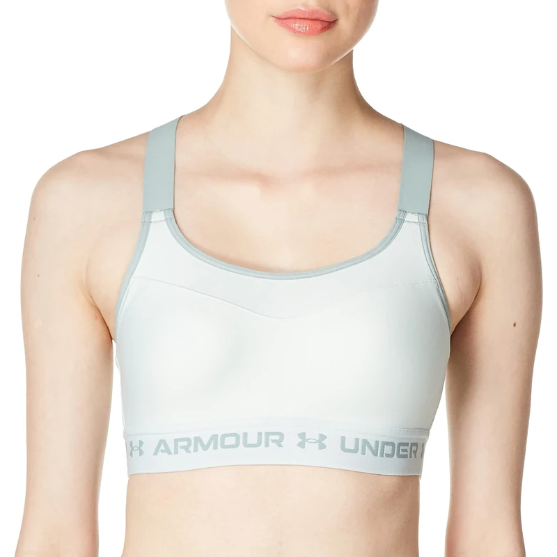 Under Armour Women's Standard High Crossback Bra, (592) Illusion Green / / Opal Green, 32C