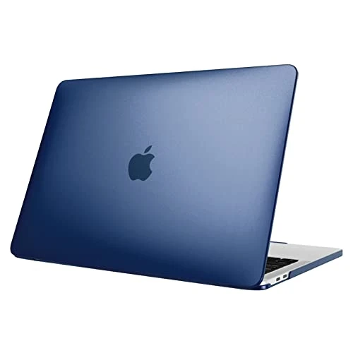 FINTIE Case Compatible with MacBook Pro 13 Inch 2022-2016 (M2 & M1 A2338 / A2289 / A2251 / A2159 / A1989 / A1706 / A1708), Slim Hard Plastic Case Cover, Frosted Navy Blue