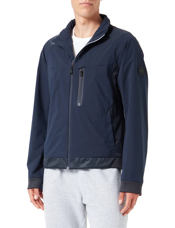 BOSS Men's J_Teon Jacket, Dark Blue402, L