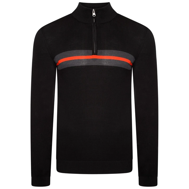 Dare 2b Elite Mens Unite Us Quarter Zip Knitted Sweater, High Neck Fitted Jumper Pullover - Perfect Midlayer for Outdoors, Walking, Hiking & Camping - Image 1