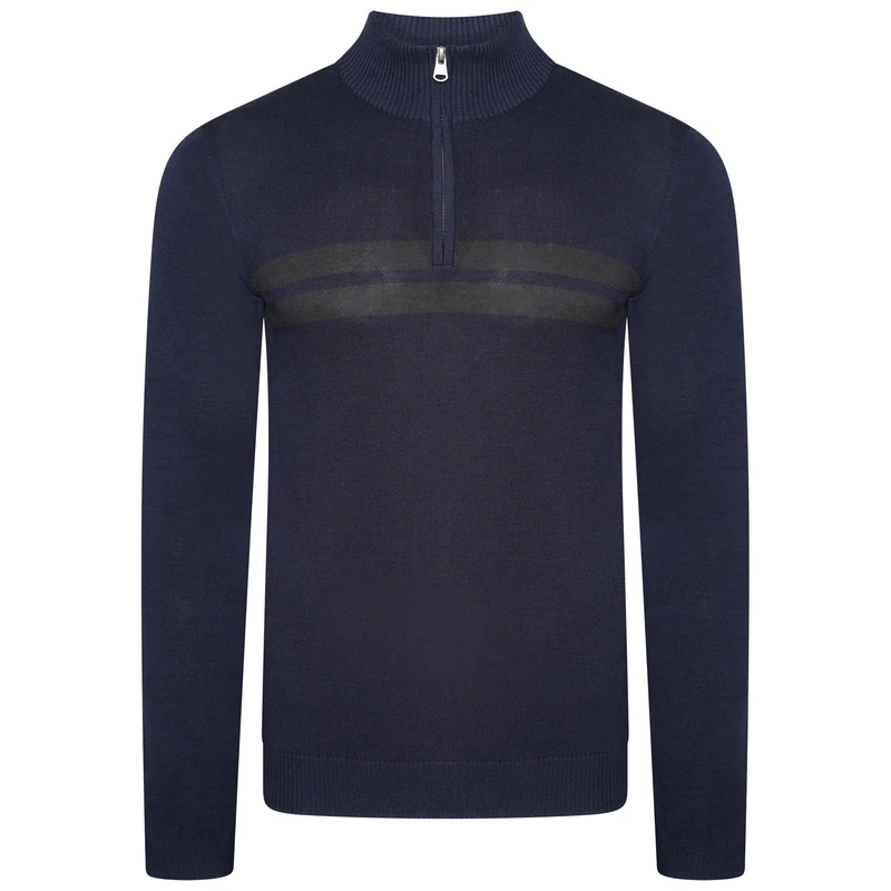 Dare 2b Elite Mens Unite Us Quarter Zip Knitted Sweater, High Neck Fitted Jumper Pullover - Perfect Midlayer for Outdoors, Walking, Hiking & Camping