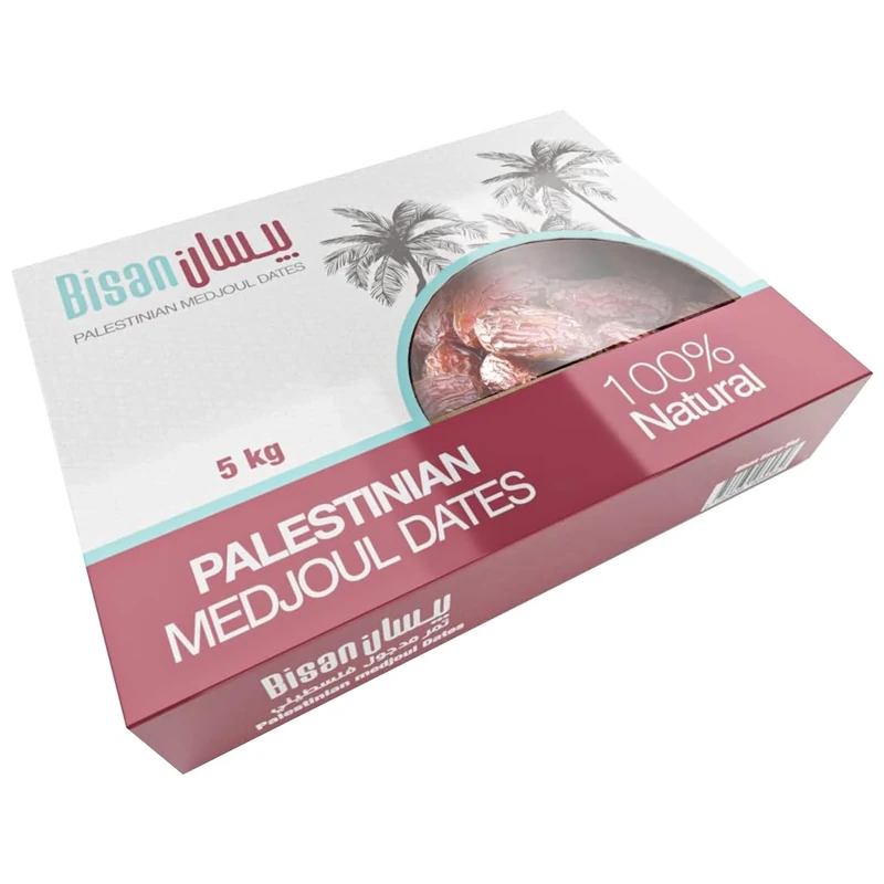 Al-Rayyan Delicious and Juicy Mix Medjool Dates (Box of 5kg) - All Natural, No Added Sugar, Free from Additives, Sustainably Grown and Hand-Picked Palestinian Dates