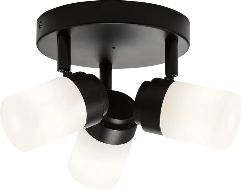 Knightsbridge 230V IP44 G9 Triple Spotlight with Frosted Glass
