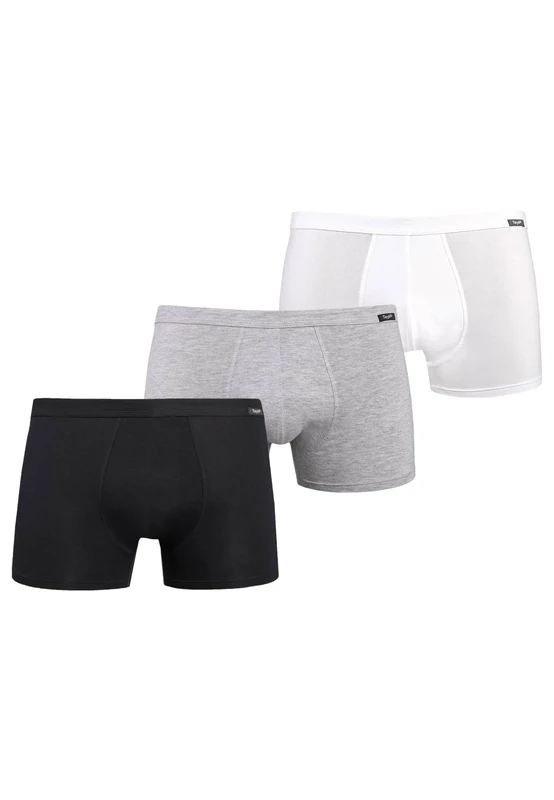 Teyli Levi Men's Cotton Boxer Shorts, Pack of 3, multicoloured, M