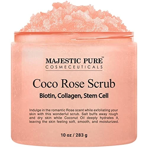 Majestic Pure, Coco rose scrub, 10 oz - Image 1