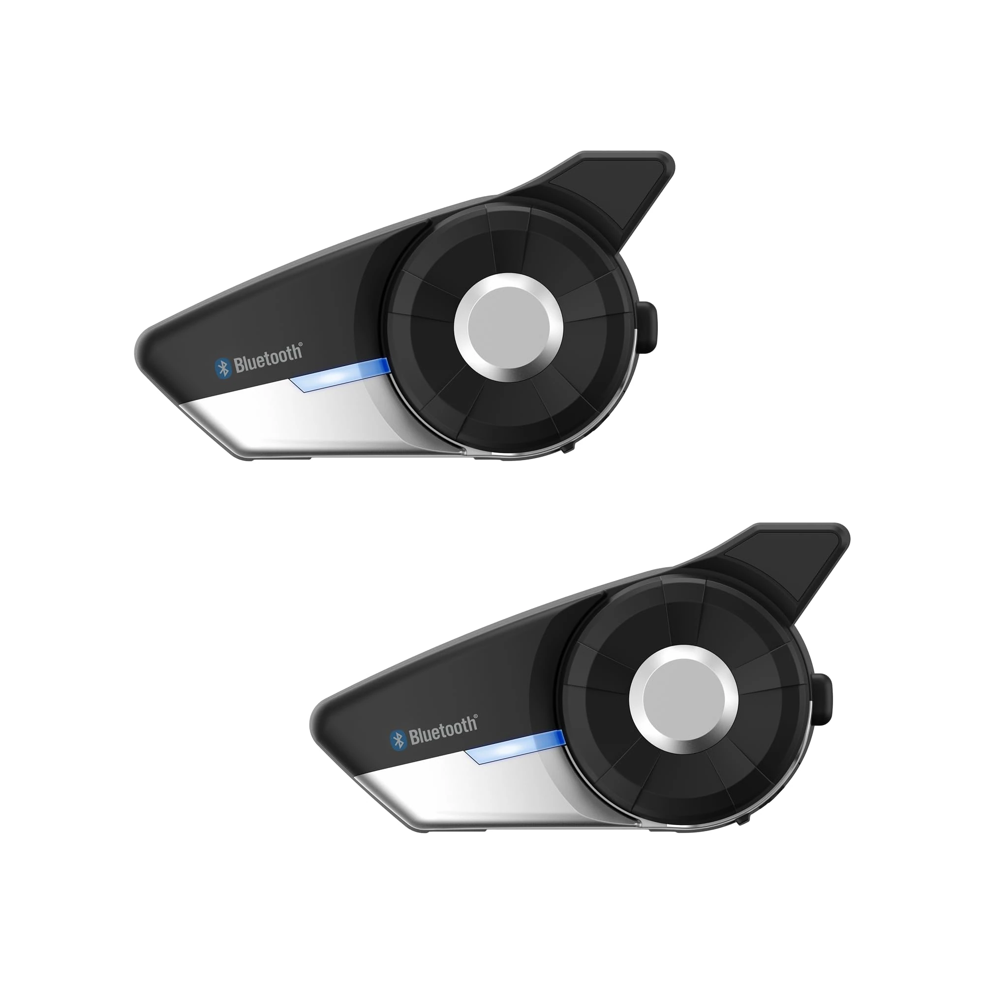 Sena 20S EVO Motorcycle Bluetooth Headset Communication System with HD Speakers, Dual Pack