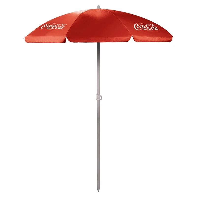PICNIC TIME ONIVA - a Brand - Enjoy Coca-Cola - 5.5 Ft. Portable Beach Umbrella, Red - Image 1