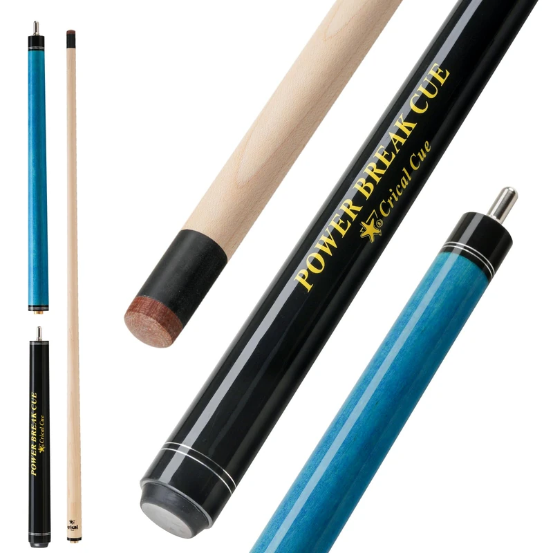 CRICAL Heavy Hitter Jump Break Cue 3-Pieces Carbon Fiber Break Jump Cue with 13.2mm Tip Punch Cue Professional Jump Cue Billiard Pool Stick - Image 1