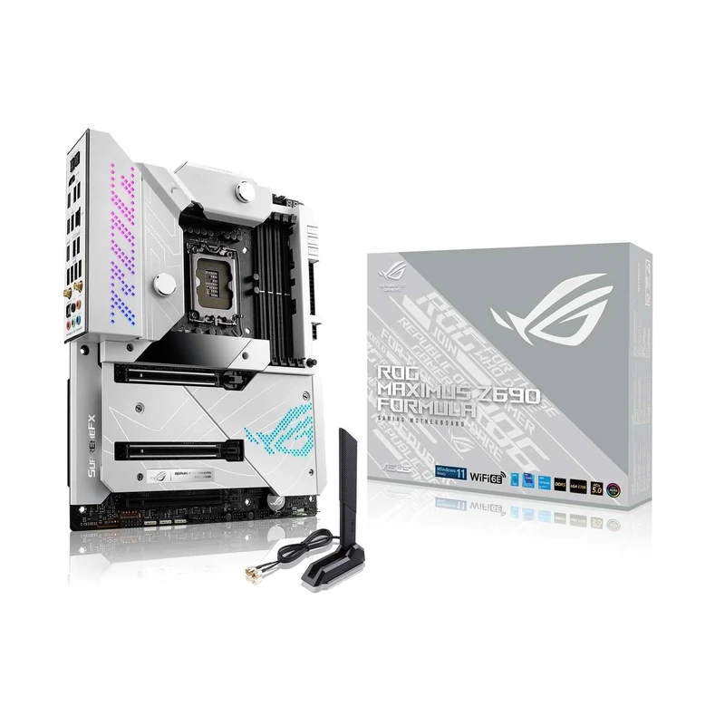ASUS ROG Maximus Z690 Formula Intel LGA 1700 ATX Motherboard, 20+1 Power Stages, PCIe 5.0, 10 Gb Ethernet, WiFi 6E, USB 3.2 Gen 2x2 Front-Panel Connector, Dual Thunderbolt 4 and Aura Sync - Image 1
