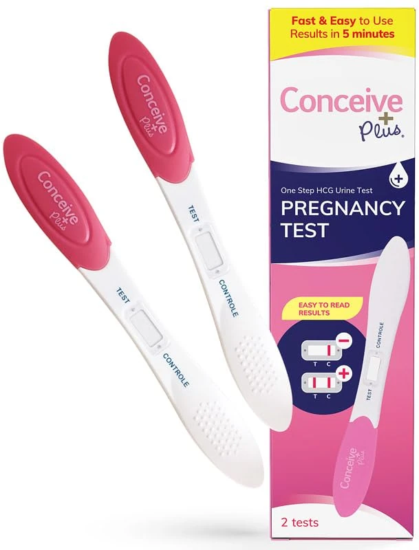 Conceive Plus Early Detection Midstream Pregnancy Test - HCG Pregnancy 6 Days Sooner - Easy to Use Discreet Pregnancy Test - Highly Sensitive 10 MIU - Rapid Results in 5 Minutes - 2 Tests