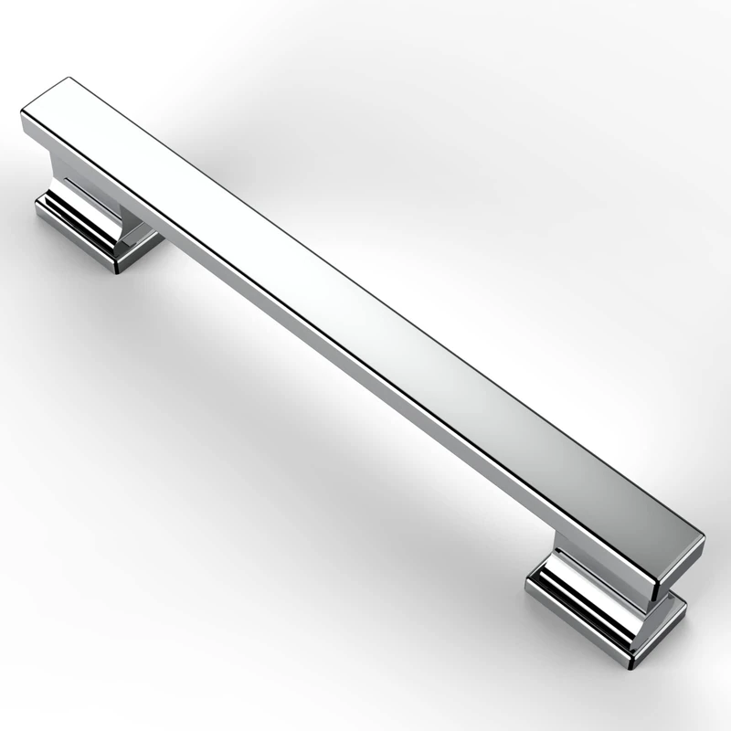 Asidrama 10 Pack 5 Inch(128mm) Polished Chrome Kitchen Cabinet Handles, Cabinet Pulls Kitchen Cabinet Hardware for Cupboard Drawer Pulls