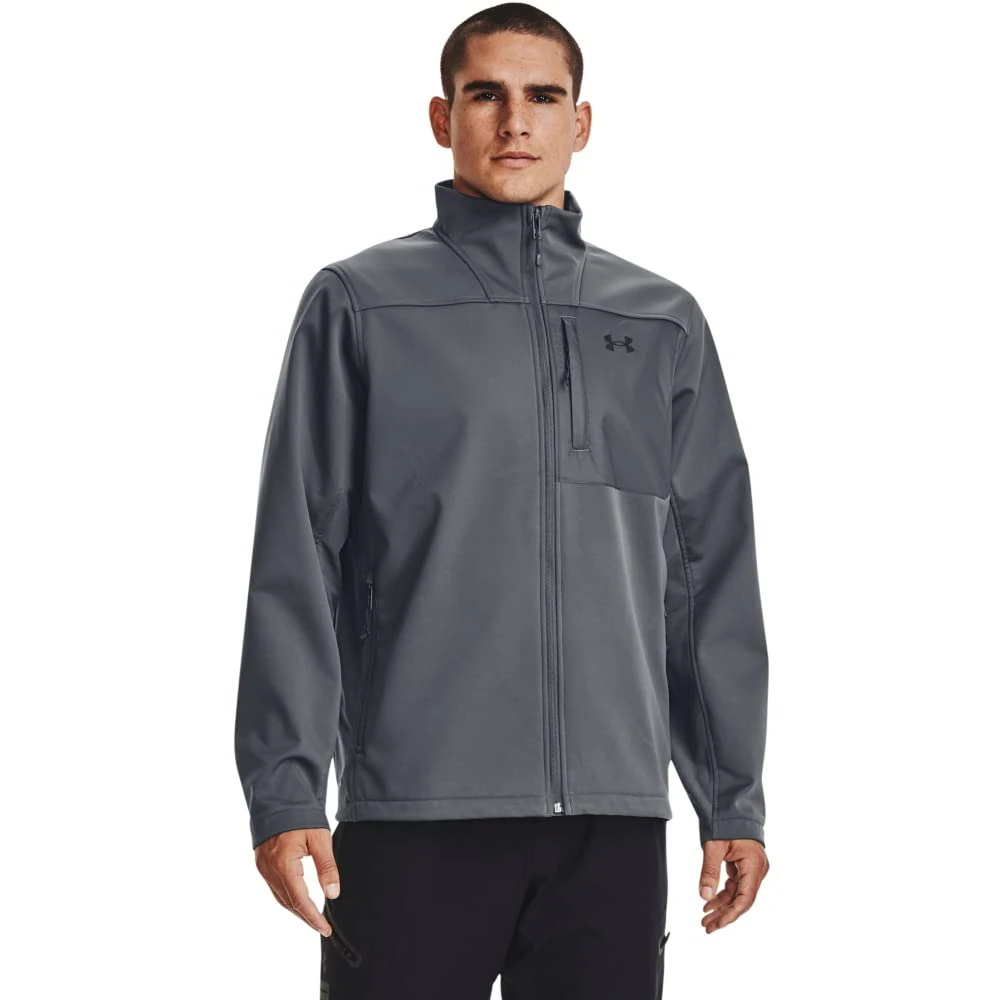 Under Armour Men's ColdGear Infrared Shield 2.0 Soft Shell Jackets, Pitch Gray, XXX-Large