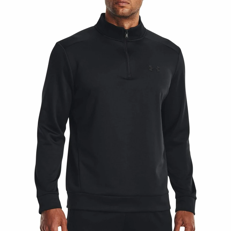 UA Armour Fleece 1/4 Zip - Black / / Black - 3XL