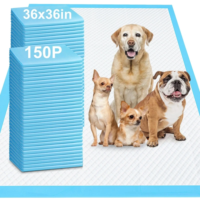 Gimars Extra Large 36"x36" Thicker Heavy Absorbency Pet Training Puppy Pee Pads- Jumbo Disposable Polymer Quick Dry No Leaking Pee Pads for Dogs, Cats, Rabbits Pets
