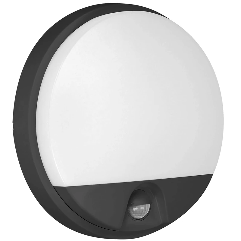 Adviti t Agat Modern Outdoor Lamp with Motion Sensor 4000 K IP54 1100 lm Black