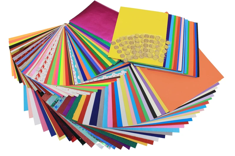 Bright Ideas Bumper Craft Paper Box – Assorted Colours and Styles. A4 and A3 Sizes, Box of over 530 Sheets. Paper and Cardstock for Ideal for Arts and Crafts for Schools and Kids Scrapbooking. BI2641.