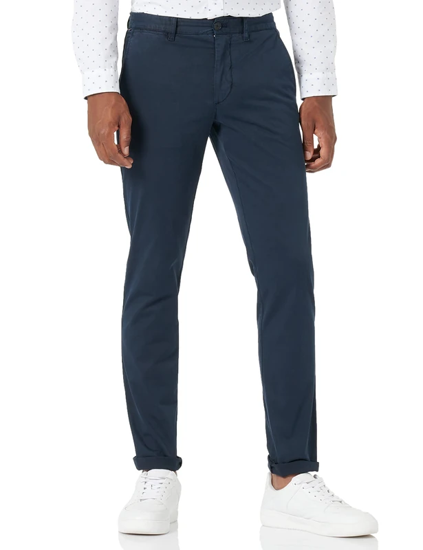 Tommy Hilfiger Men's Bleecker Th Flex Satin GMD Mw0mw26839 Chinos, Blue (Desert Sky), 28W / 28L