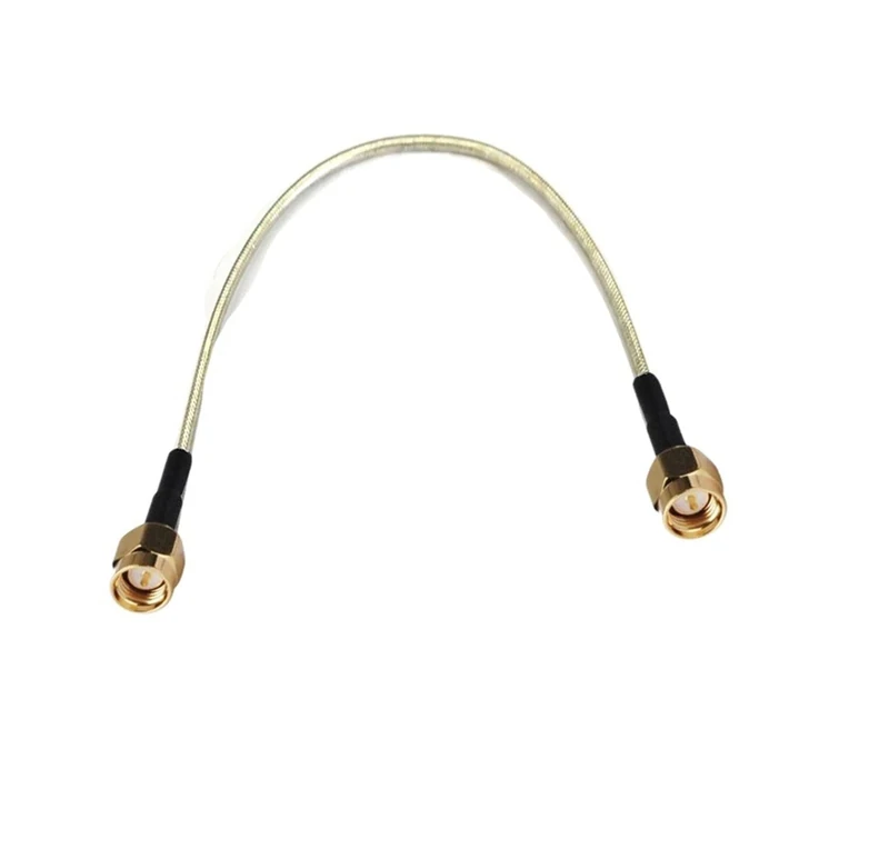 Qingqing Store 10pcs SMA Male To SMA Male Connector RG402 Semi-flexible RG-402 Coax Pigtail Coaxial Cable 10cm 15cm 20cm 30cm(50cm)