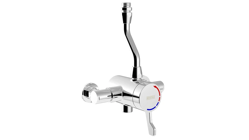 Bristan OP TS3650TO EL C Opac Top Outlet Shower Valve with Lever Handle Mixer, Chrome Plated