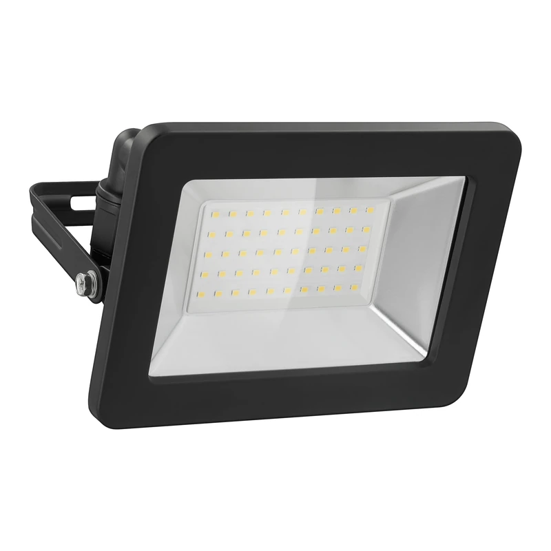 Goobay 53874 LED Floodlight with 50 W - LED Spotlight with 50 W - Neutral White Light 4000 K - 4260 Lumen - Beam Angle 100 Degrees - IP65 Protection Class - Black - Image 1