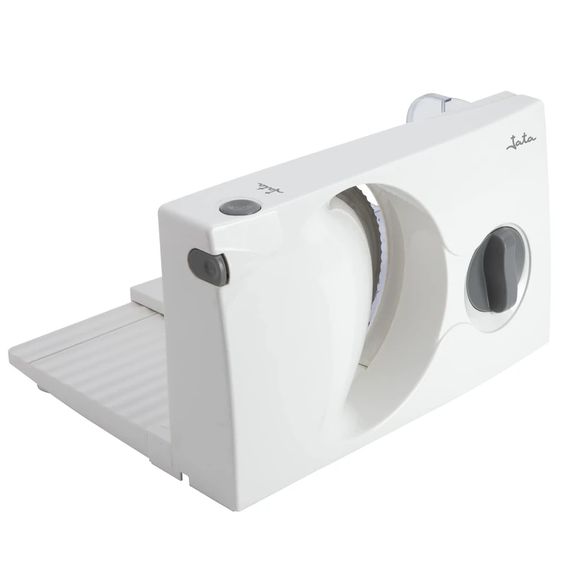 Jata JECF0300 Electric Universal Meat Slicer with Removable 170 mm Stainless Steel Disc, Cutting Regulator from 0 to 15 mm, Collapsible, Non-Slip Base, Easy Cleaning, Non-Slip Safety, 150 W, White - Image 1