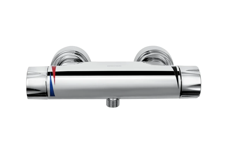 Bristan OP SHXVO ISOL EH C Opac Exposed Bar Shower Valve Mixer, Chrome Plated