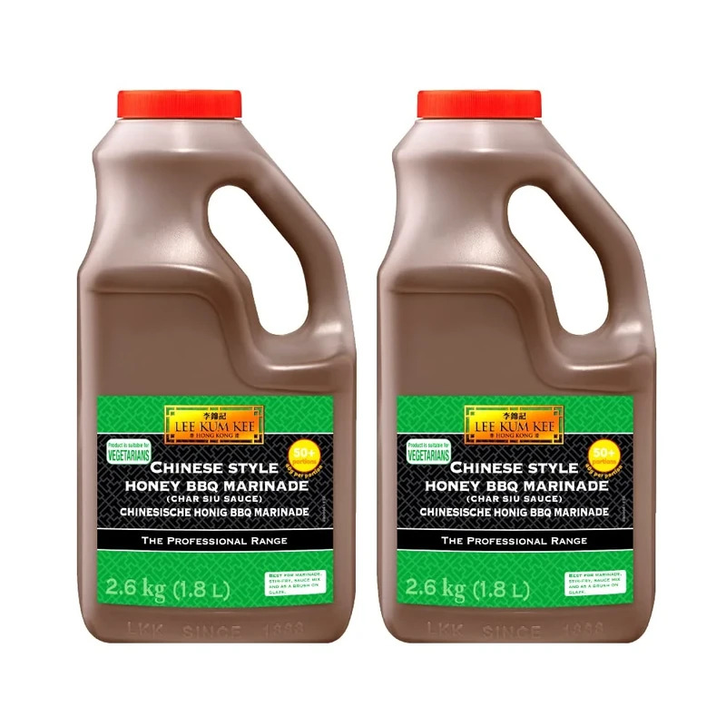 Lee Kum Kee Chinese Style Honey BBQ Marinade (Char Siu Sauce), Vegetarian, 2.6 kg (Pack of 2)