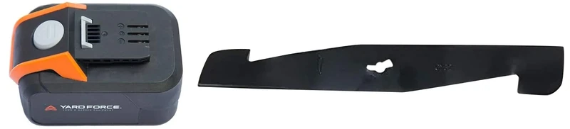 Yard Force 40V 2.5Ah Battery Pack for Yard Force 32cm Cordless Lawnmower LM G32 & Grass Trimmer LT G30/ LT G30W - ONLY and Blade for CORDLESS LAWNMOWERS 32cm BLADE for LMG32 + LMG32/ LTG30