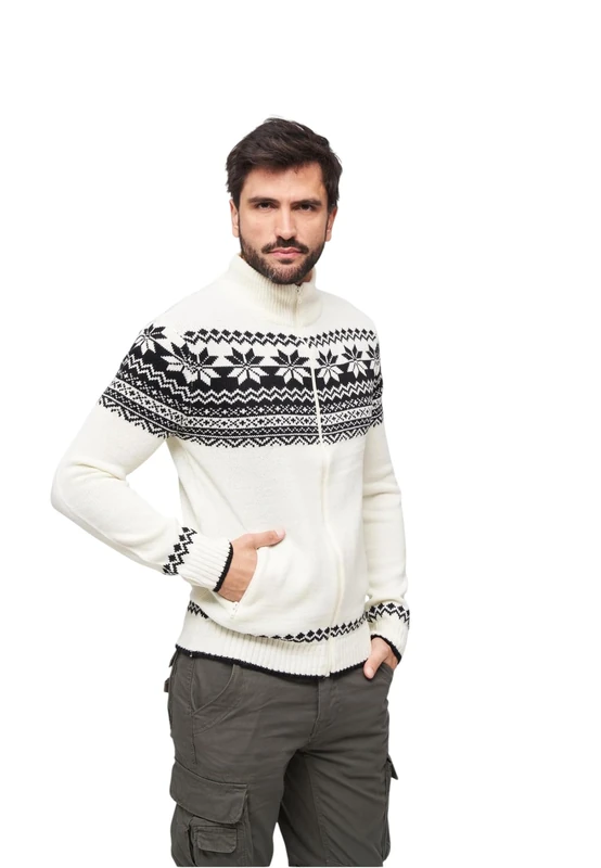 Brandit Norwegian Cardigan, color: white, size: XXL