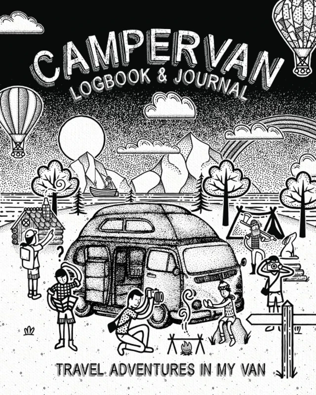 Campervan Logbook & Journal: Travel Adventures In My Van: Motorhome & Campsite Adventure Logbook: Track and Record Campground Info, Destinations, ... and Memories, Great Gift for Camping Lovers