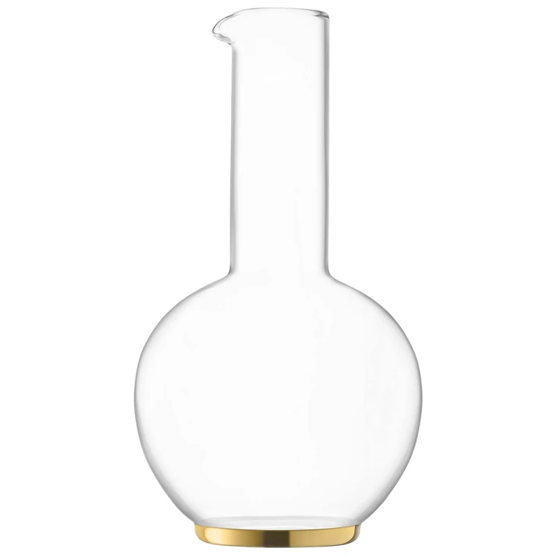 LSA International Luca Carafe 1.5L Gold| 1 Unit | Mouthblown & Handmade Glass | LC07