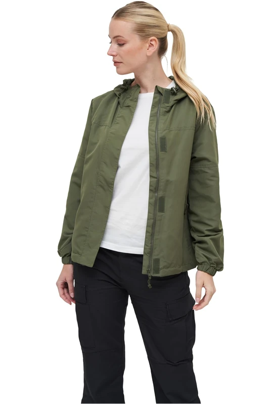 Brandit Women Summer Frontzip Windbrea, color: olive, size: 4XL