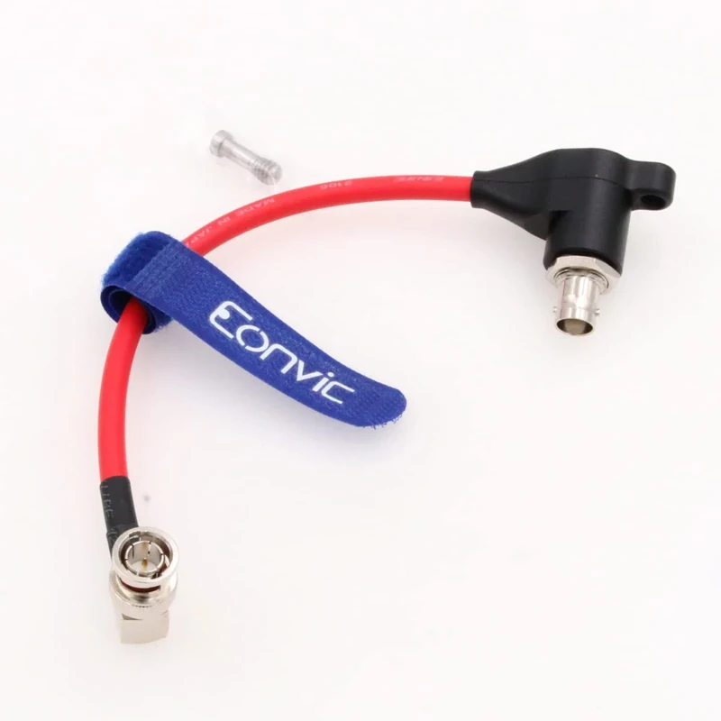 EONVIC 6G BNC SDI Protector Surge Overvoltage Circuit Protector Isolator Cable for Komodo Blackmagic ARRI RED Atomos Monitor (Red)