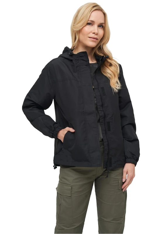 Brandit Women Summer Frontzip Windbrea, Color: black, Size: XS