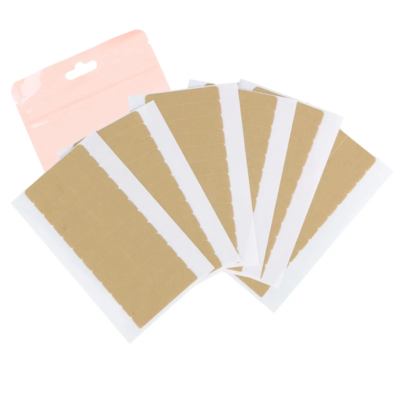 GOO GOO Hair Extension Tape Double Sided Adhesive Replacement Tape, Professional Strong Tapes for Tape in Hair Extensions 72pcs, 1.6 * 0.3inch per Piece - Image 1