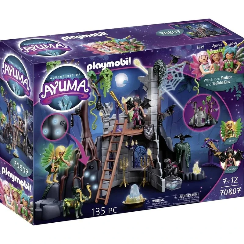 Playmobil Adventures of Ayuma 70807 Bat Fairy Ruins, With Light Effects, Toy for Children Ages 7+