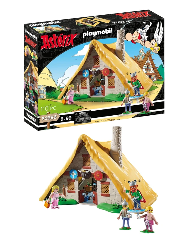 Playmobil Asterix 70932 Hut of Vitalstatistix, Toy for Children Ages 5+