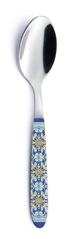 Soup Spoons 18 Cr Stainless Steel with Decorated Handle
