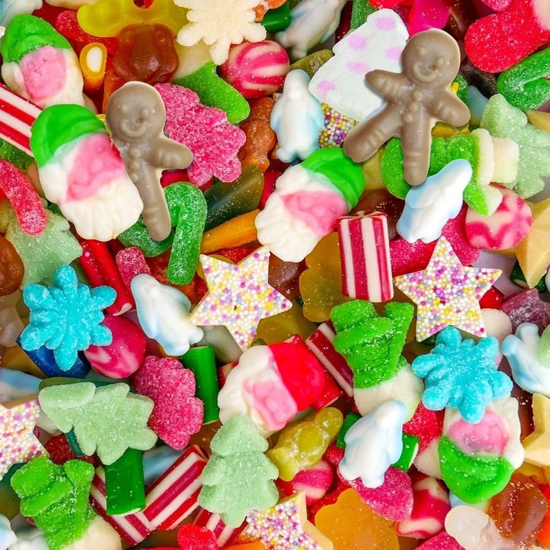 Christmas Sweet Mix Christmas themed Pick n Mix Sweets Xmas Retro Candy Selection