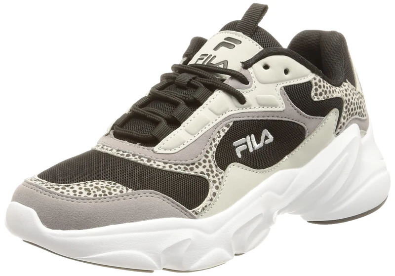 FILA Women's COLLENE A wmn Sneaker, Gray Violet-Leopard, 5 UK