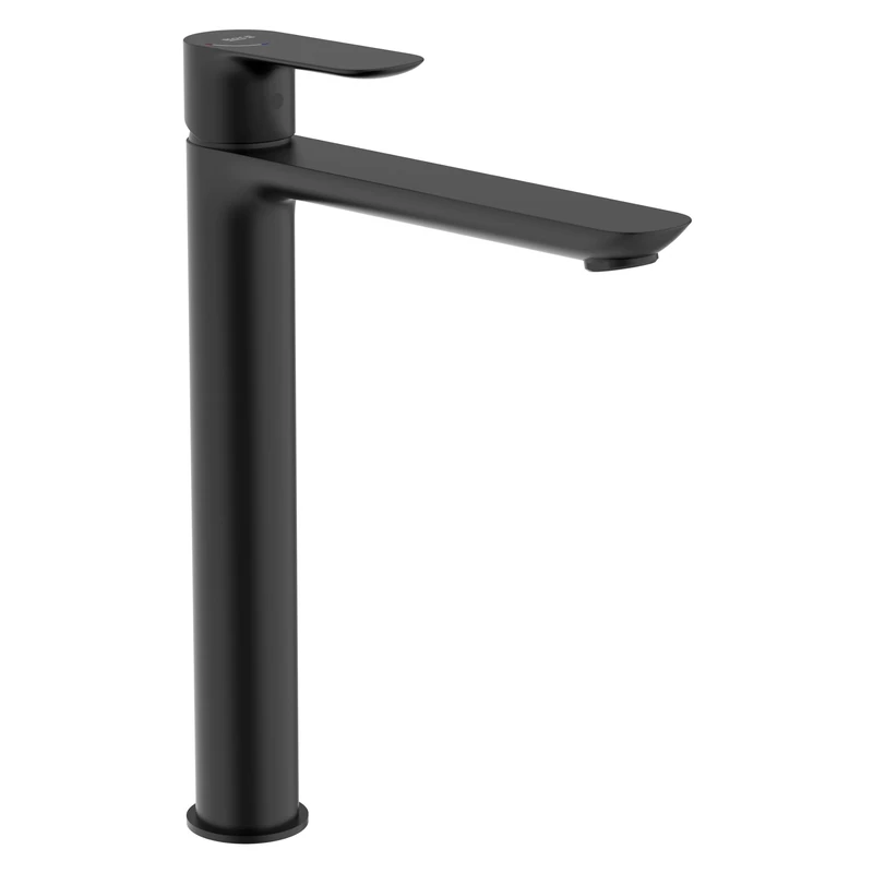 Roca A5A346ENB0 Sink Mixer High Spout, Smooth Body, Cove Collection, Matte Black - Image 1
