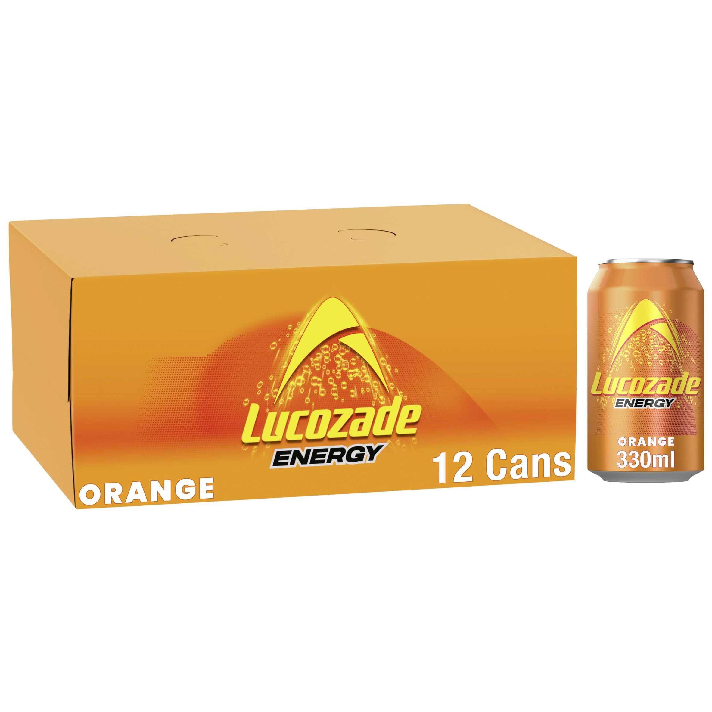 Lucozade Energy Drink Orange 12x330ml
