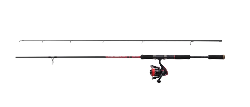Abu Garcia Fast Attack Spinning Combo, Fishing Rod and Reel Combo, Spinning Combos, Predator Fishing,Pike/Perch/Zander, Unisex, Black/Red, 2.4m | 10-40g