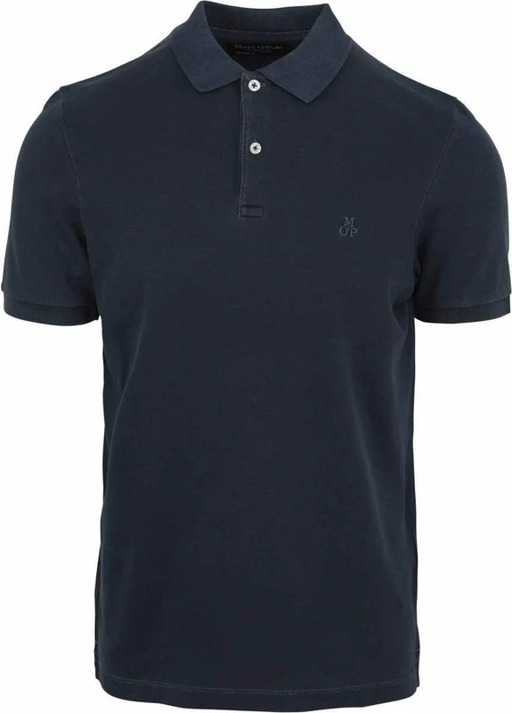 Marc OߴPolo Men's Shaped Fit Short Sleeve Polo Shirt with Stretch, Blue (Kashmir Blue), XS