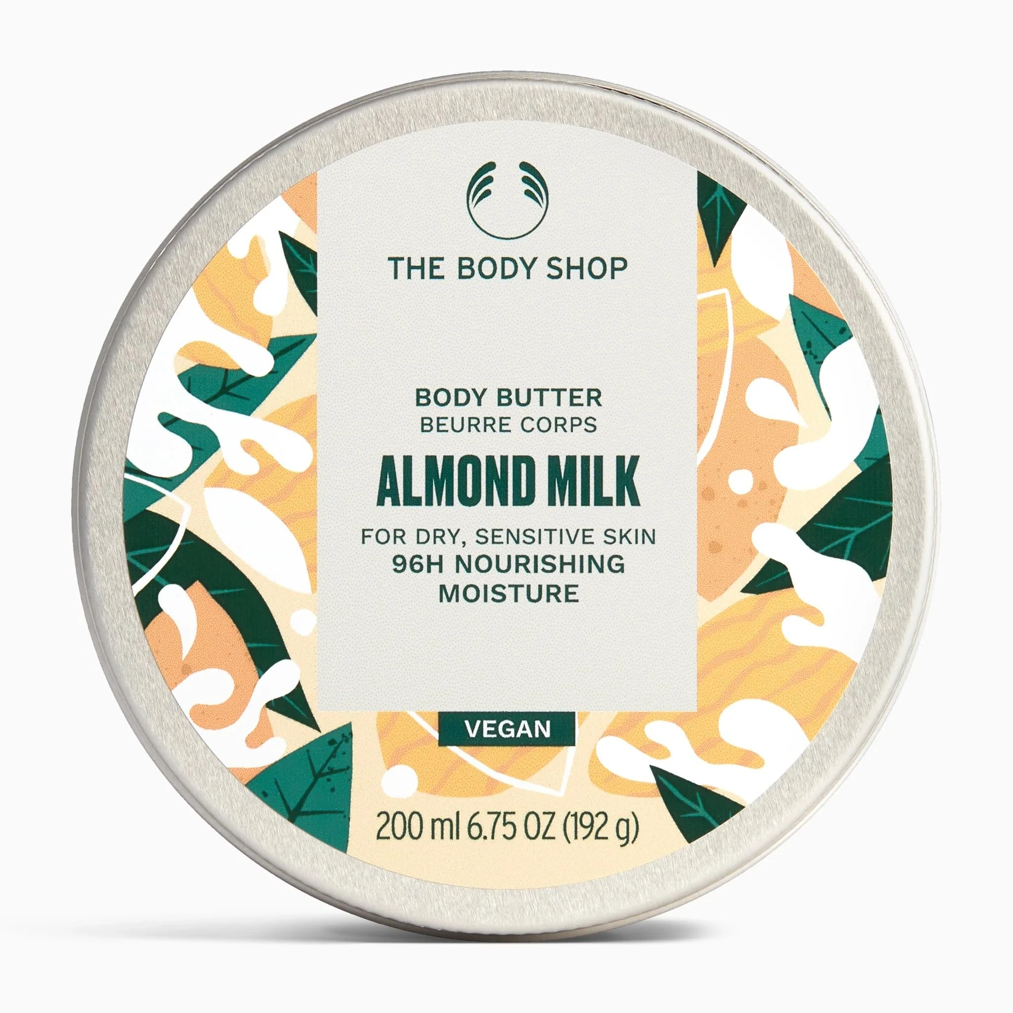The Body Shop Almond Milk Body Butter for Dry, sensitive skin 96H Nourishing Moisture 200ml Vegan