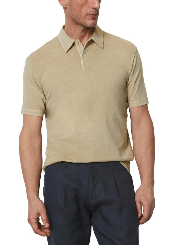 Marc OߴPolo Men's Shaped Fit Short Sleeve Polo Shirt with Stretch, White (White), XXL