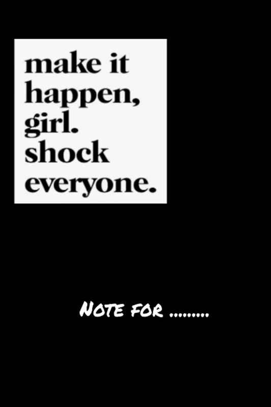 khcgiruy1117 make it happen girl shock everyone - 120 pages College Ruled Notebook Lined School Journal for girl boy teen