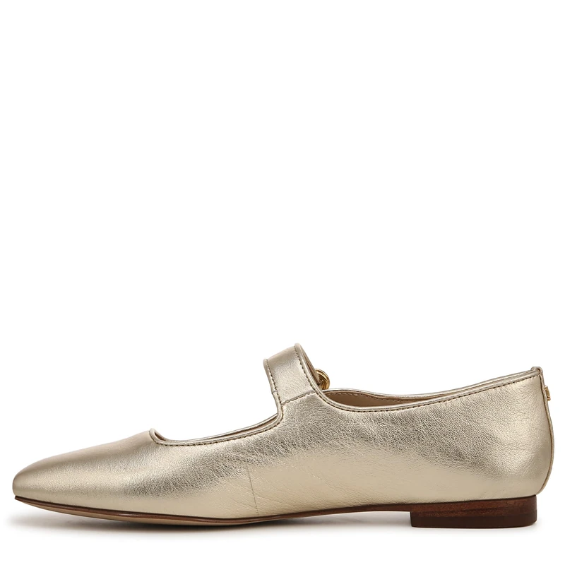 Sam Edelman Shoes for Women - Michaela Mary Jane Flat Medium Fit Gold UK 8